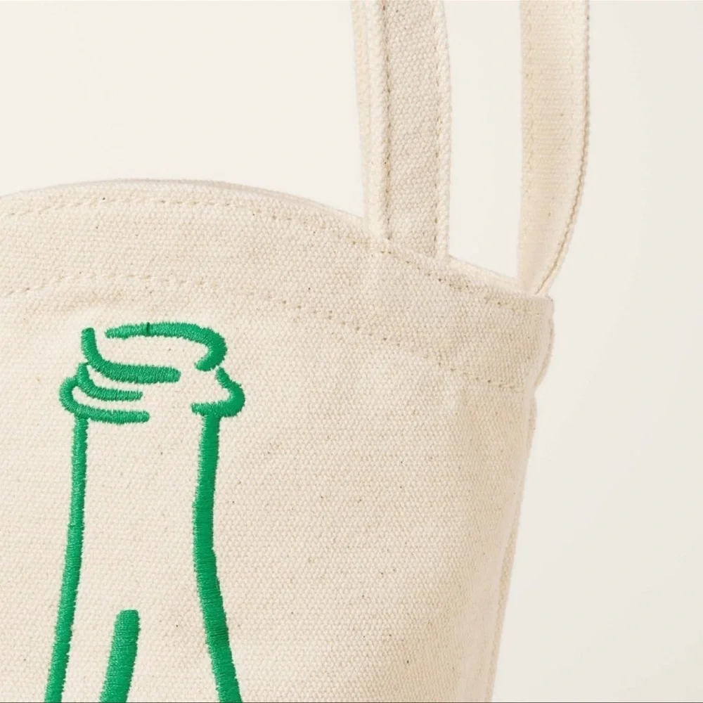 NWT Kate Spade Wine Embroidered Canvas Tote Bag